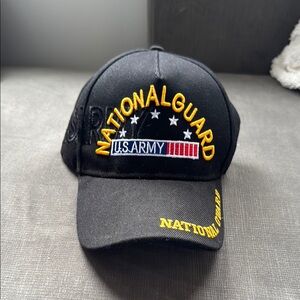 Vintage U.S Army National Guard Hat / Velcro